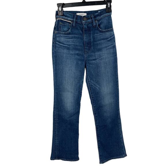 Moussy Vintage Jeans Emma Cropped flare blue size 24 - Picture 2 of 7
